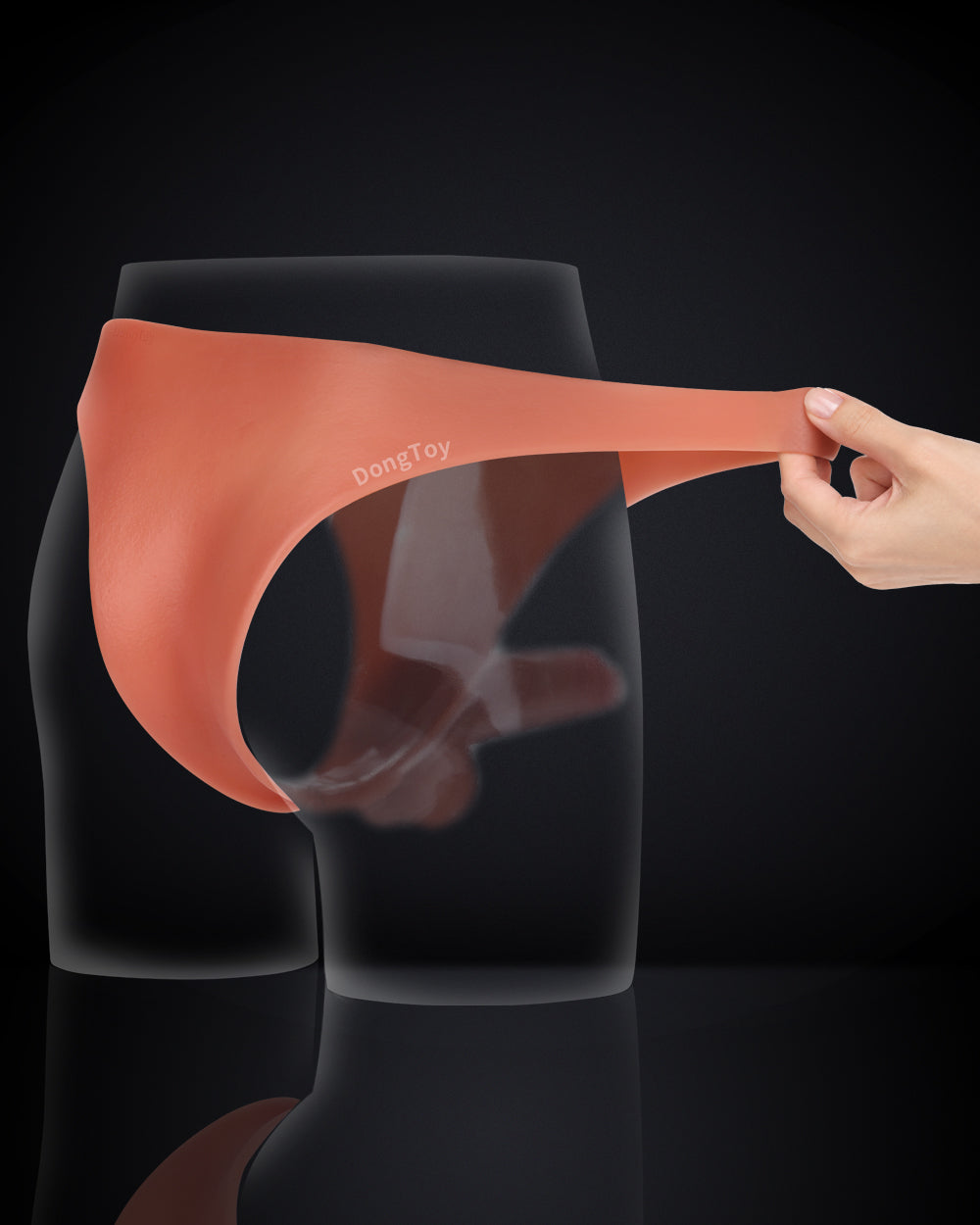 Levin 6 inch Realistic Strap-On Dildo Solid Silicone Wheat