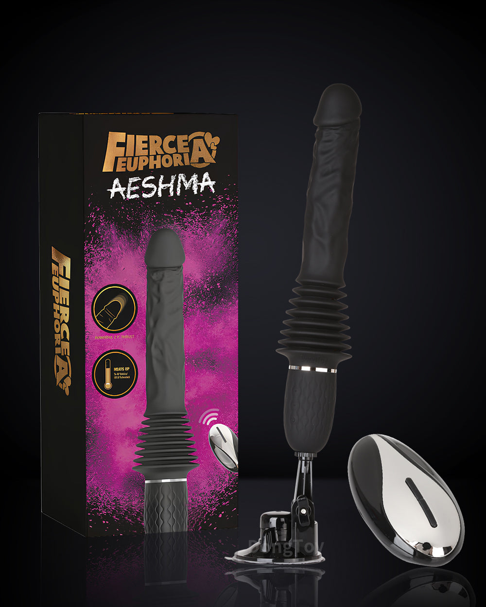 DONGTOY Mini Sex Machine 11 inch Thrusting Dildo With Remote Control-AESHMA