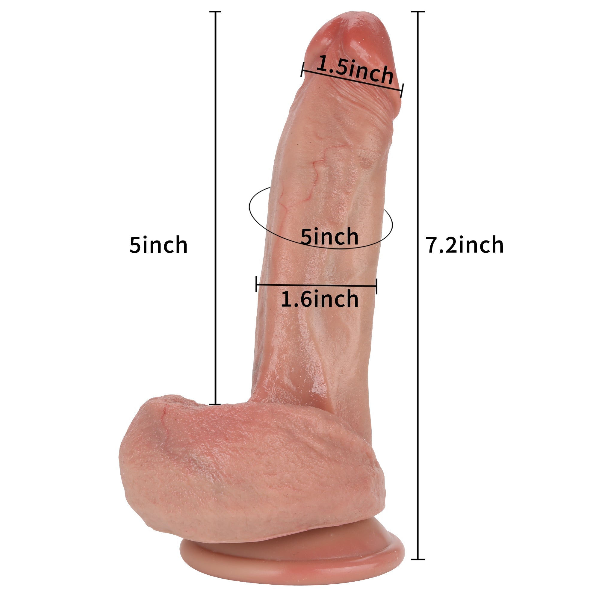 Wesley 7 Inch Realistic Real Touch Small Dildo For Beginner