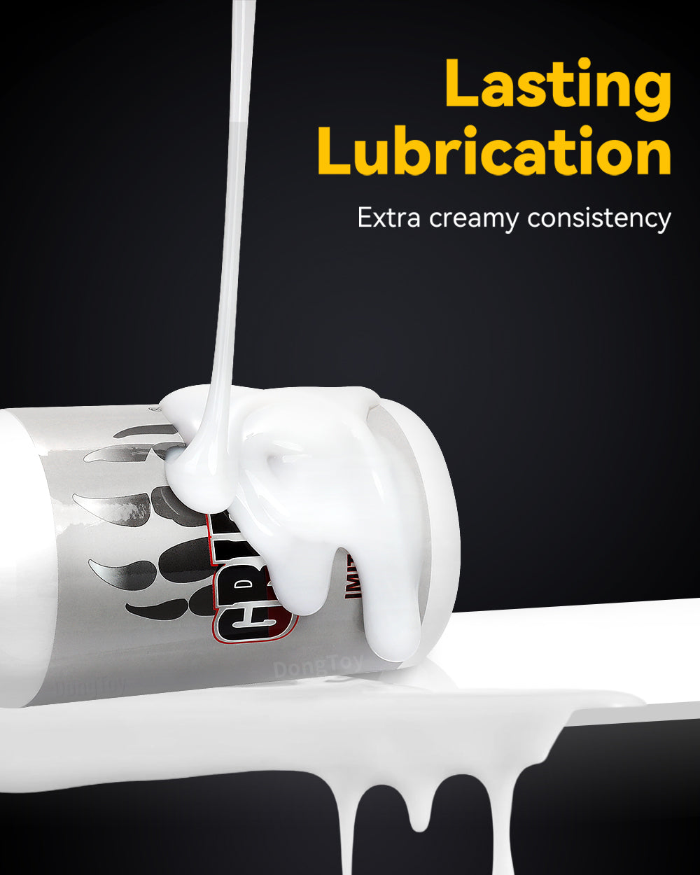 Creamy White Lubricant Water Based Lube Realistic Cums Lasts Long