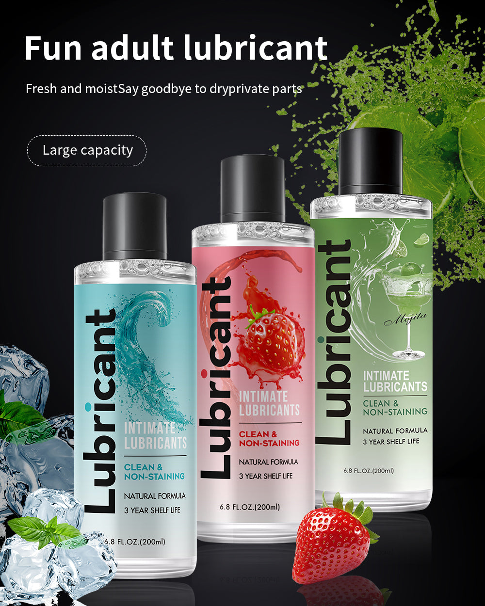 Water Based Lube Lasts Long & Easy to Clean Lube 200ml
