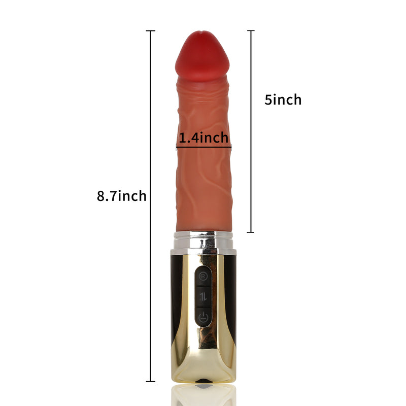 Jordi 8 inch Inflatable Pulsating 5 Modes Powerful Thrusting Dildo