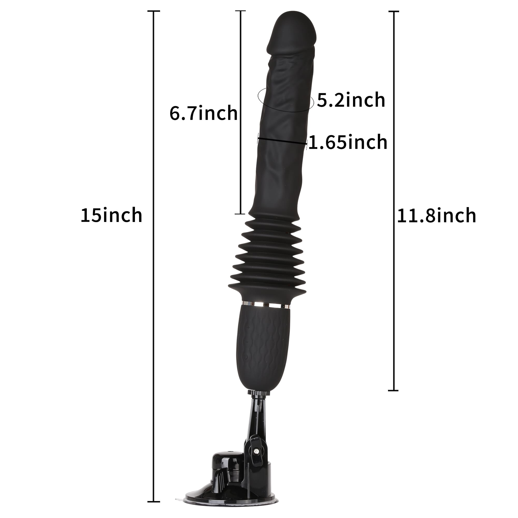 DONGTOY Mini Sex Machine 11 inch Thrusting Dildo With Remote Control-AESHMA