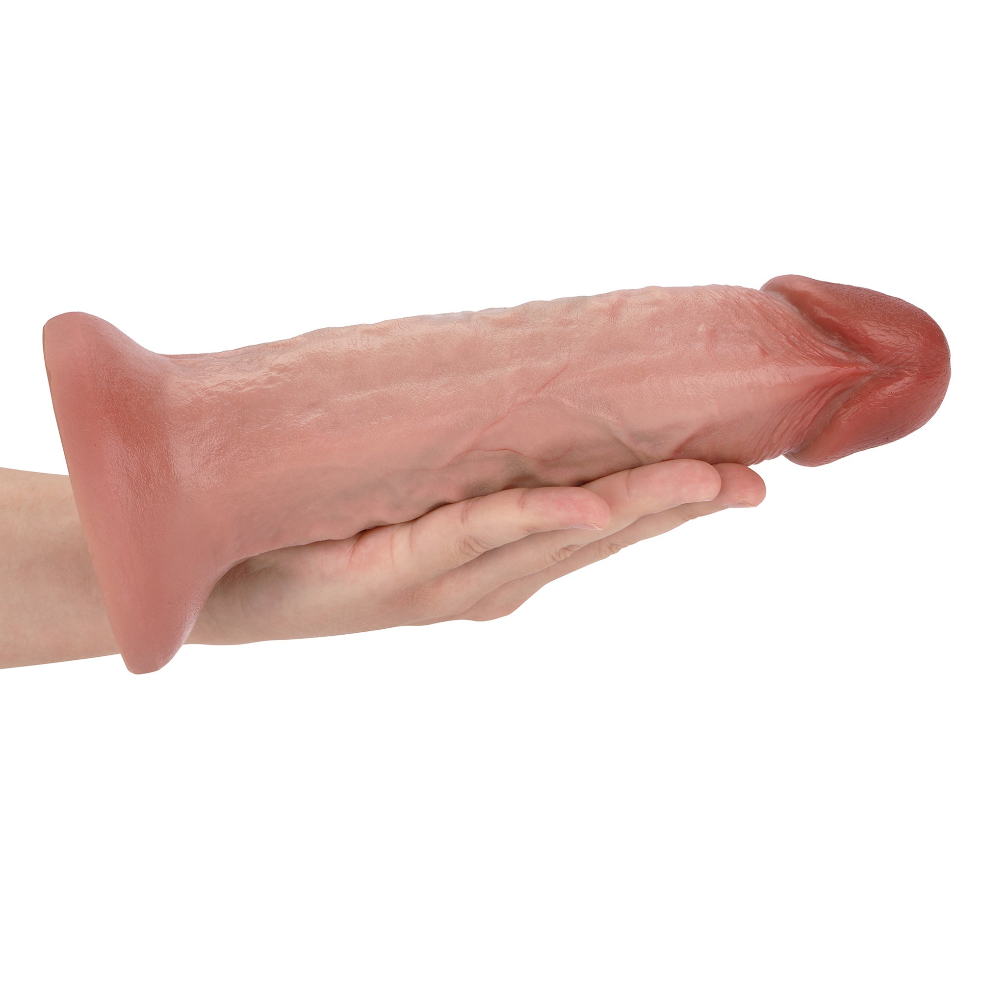 Bryan 10 inch Real Skin Dildo Realistic Feeling Muchroom Glan Soft Skin