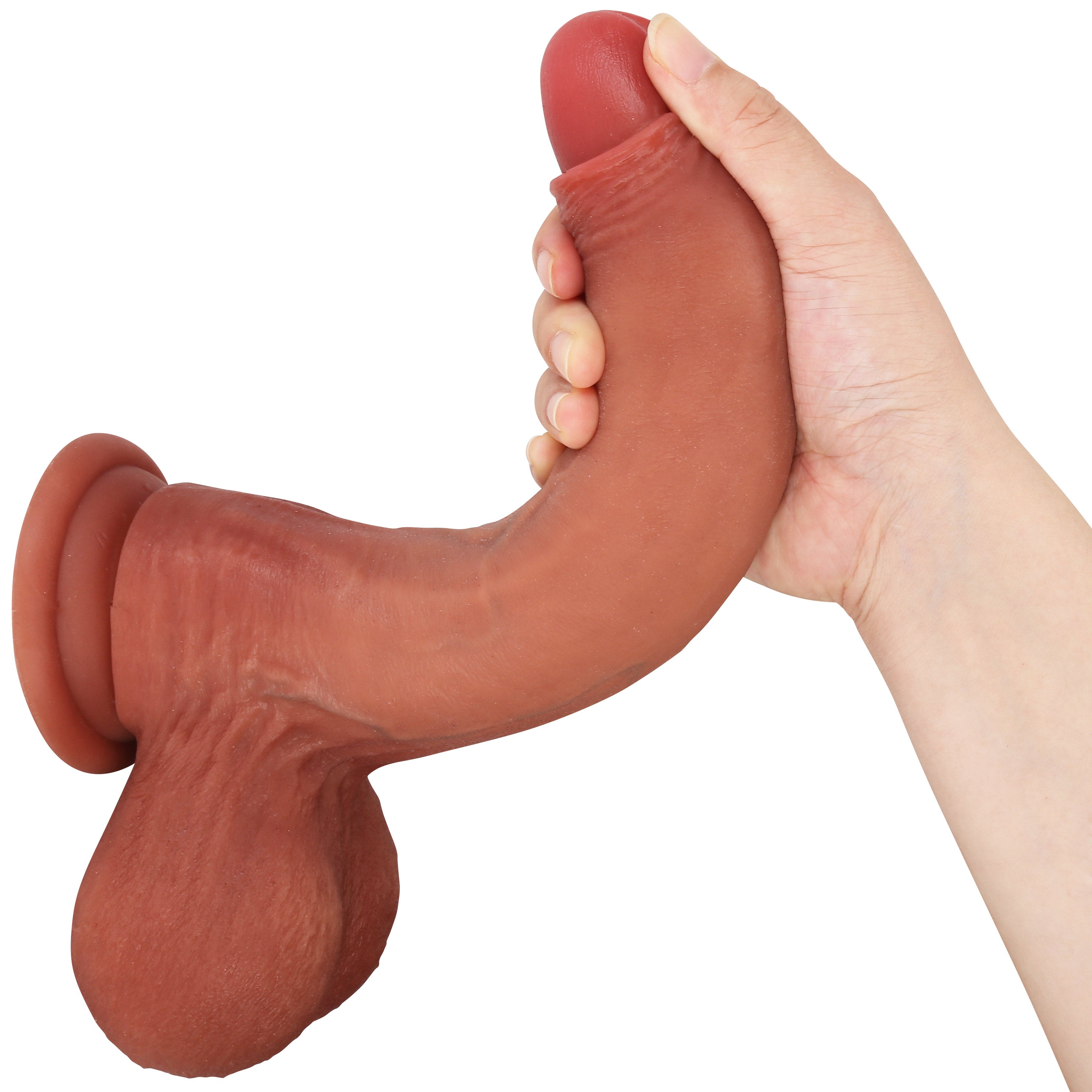 BigNut 10 inch Most Realistic Sliding Skin Dildo Foreskin Dildo With Ball