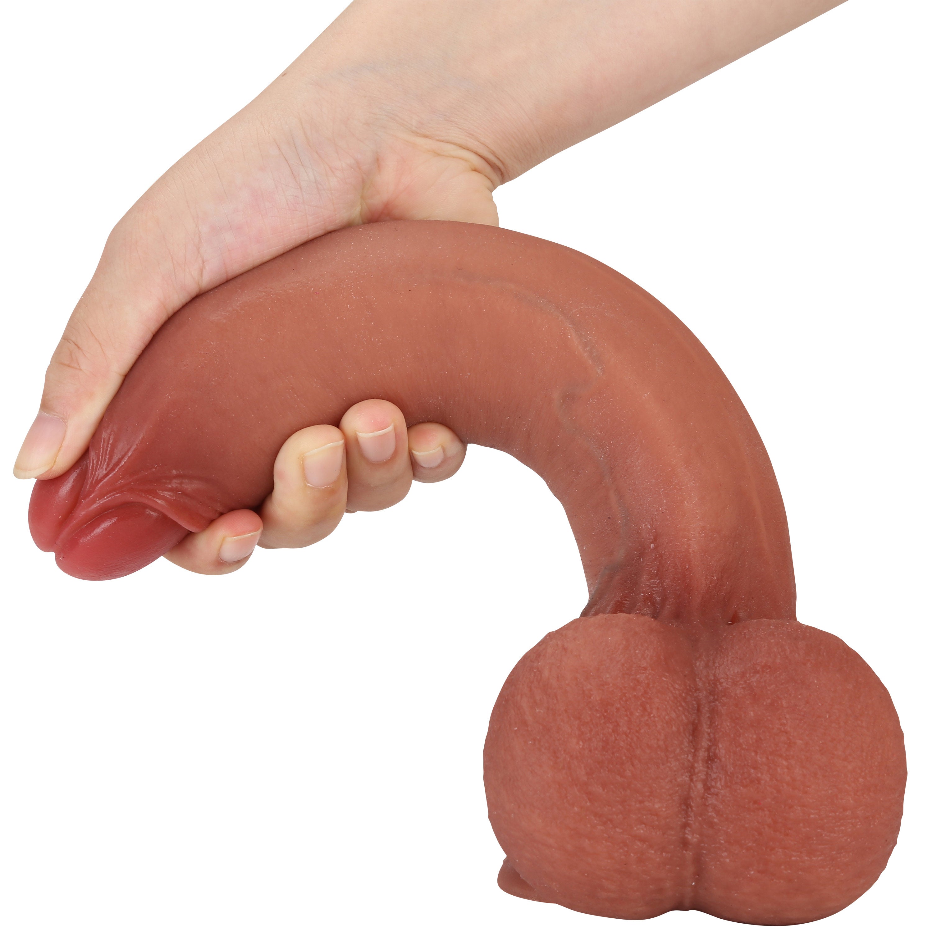 BigNut 10 inch Most Realistic Sliding Skin Dildo Foreskin Dildo With Ball