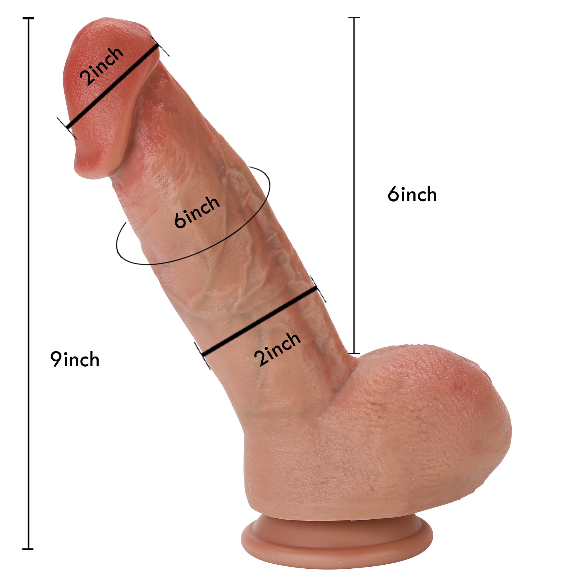 Bunny 9 inch Most Realistic Dildo Real Glan Lifelike Vein Dildo