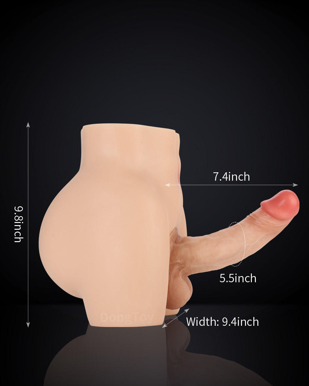 DONGTOY Chris 14lb With James 7 inch Dildo (Flesh)