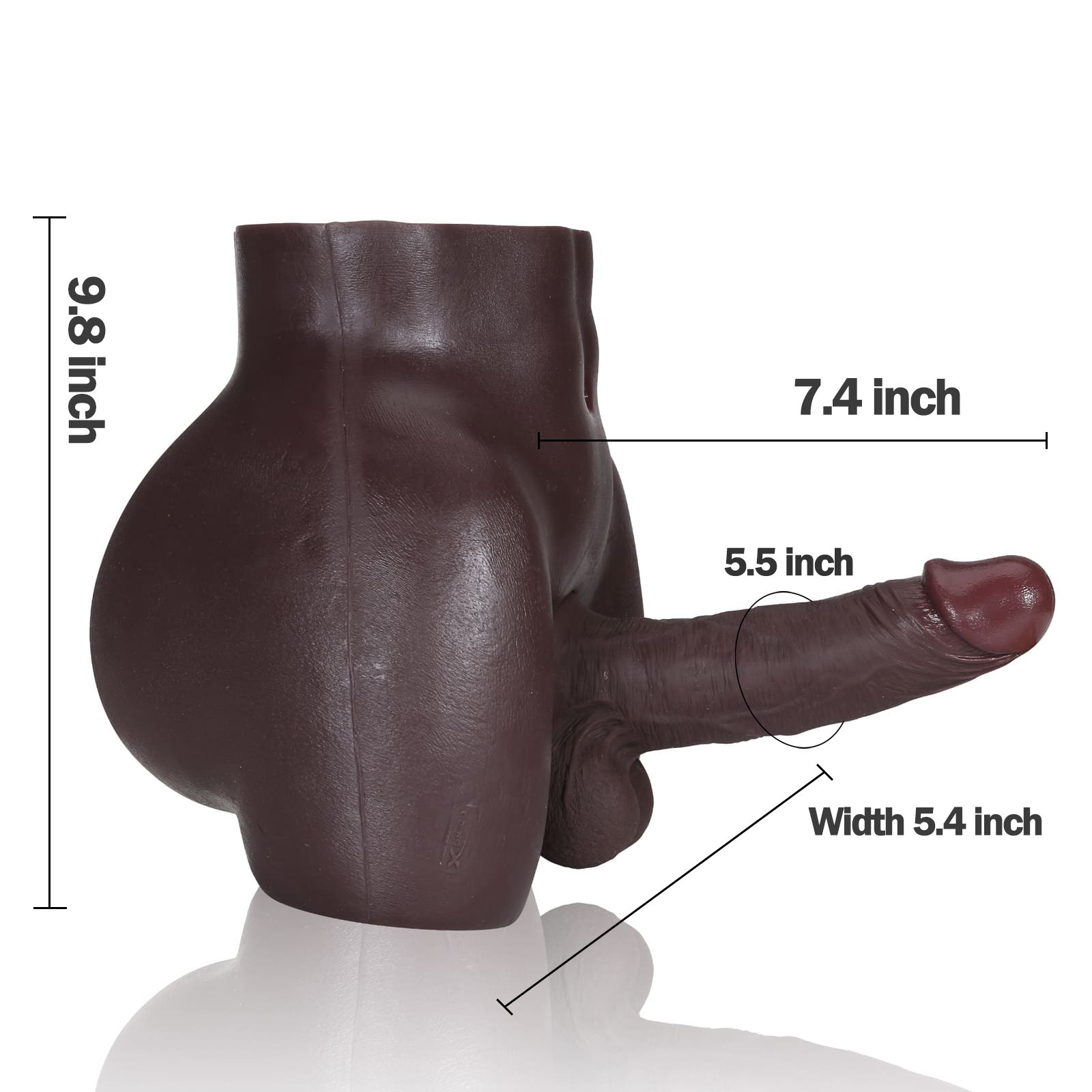 DONGTOY Chris 14lb With James 7 inch Dildo (Black)