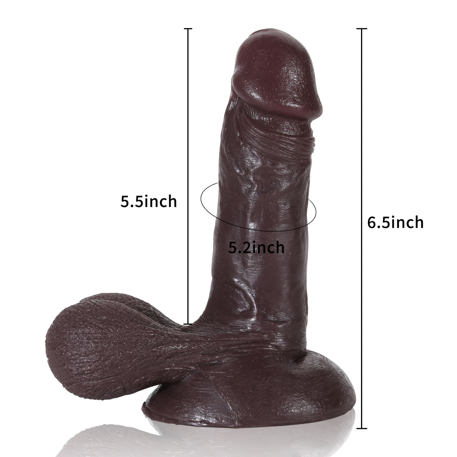 Cody 6.5 inch Small Soft Realistic Feel Dildo With Real Ball