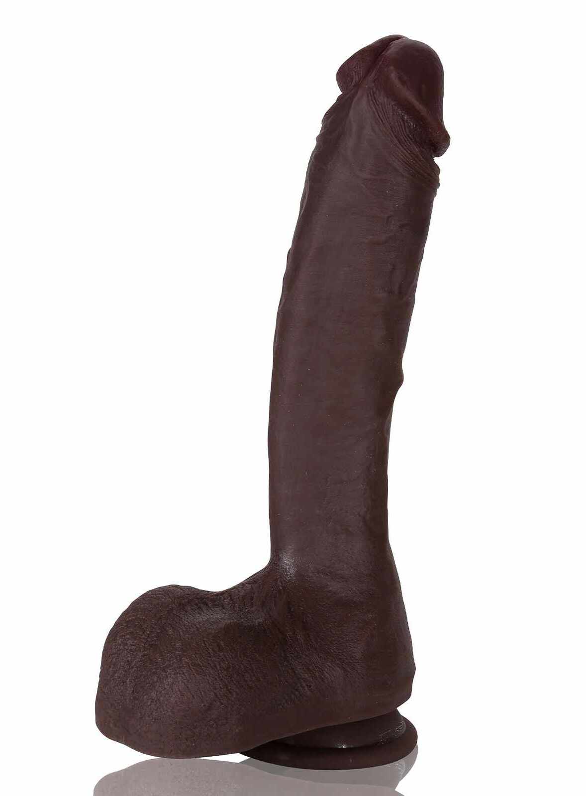 Alex 10.4 inch Ultra Realistic Huge Dildo & Super Realistic Glan Black Dildo