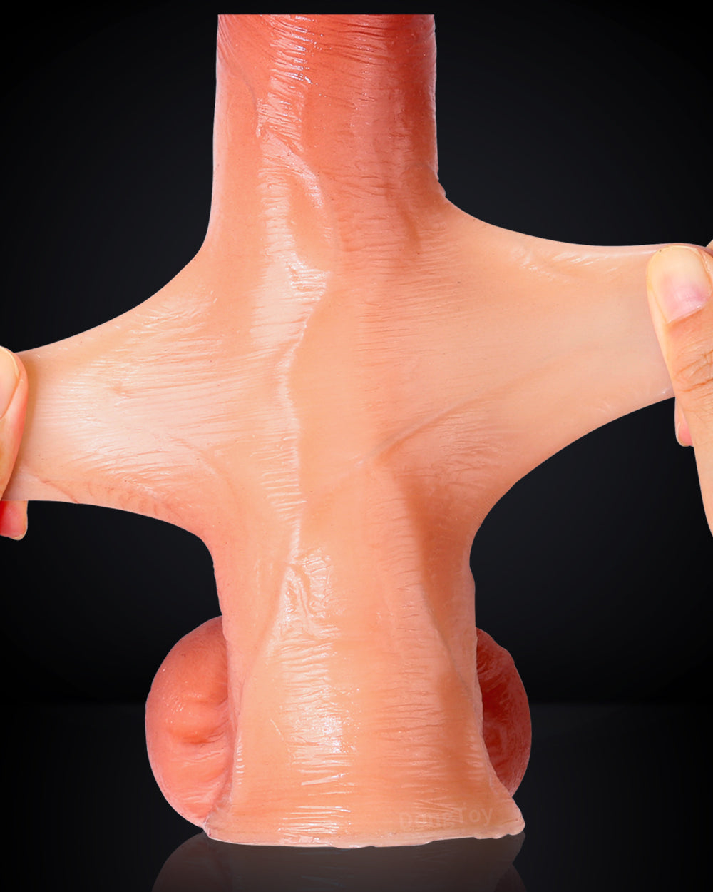 DONGTOY David 8.6 inch Sliding Skin BBC Dildo With Balls
