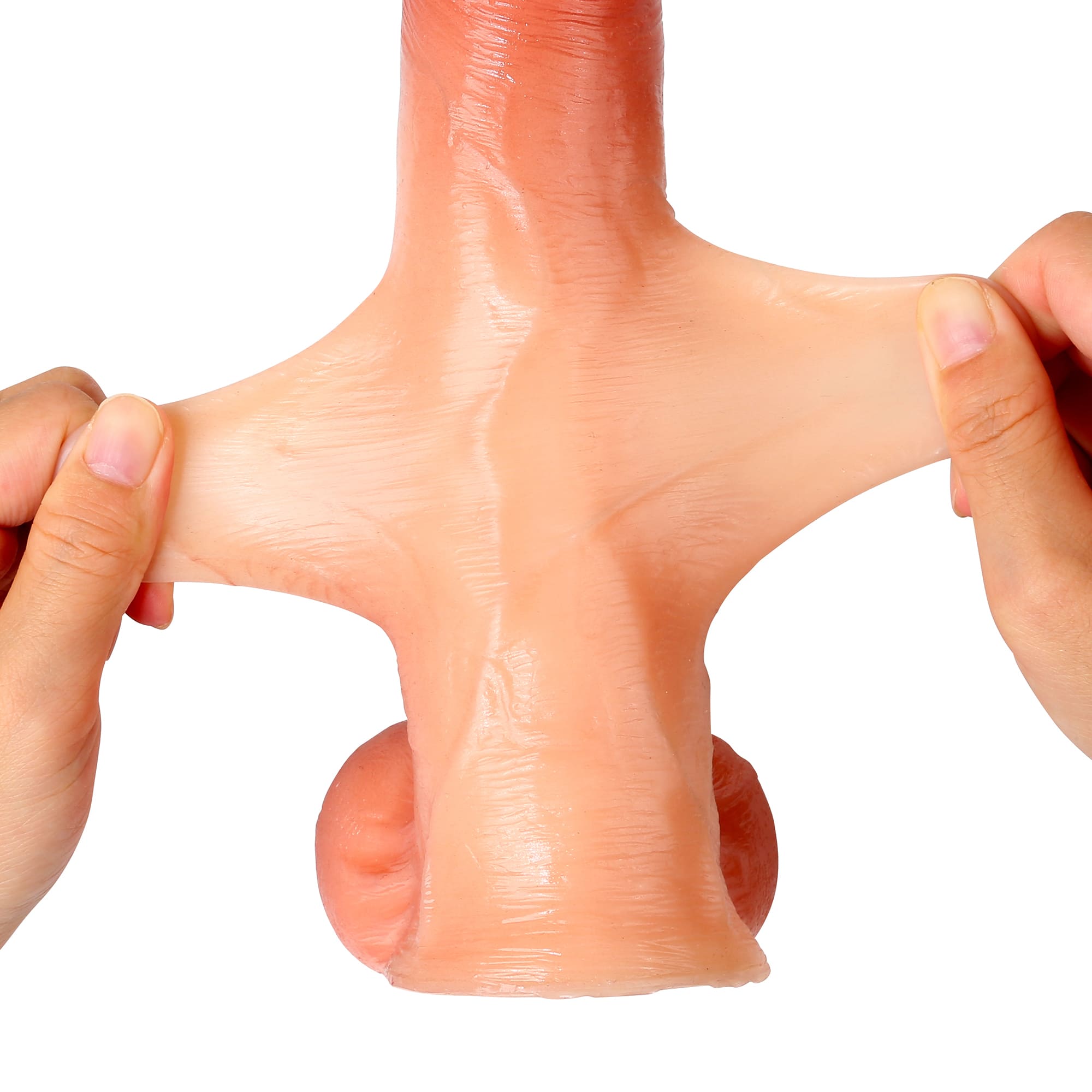 DONGTOY David 8.6 inch Sliding Skin BBC Dildo With Balls