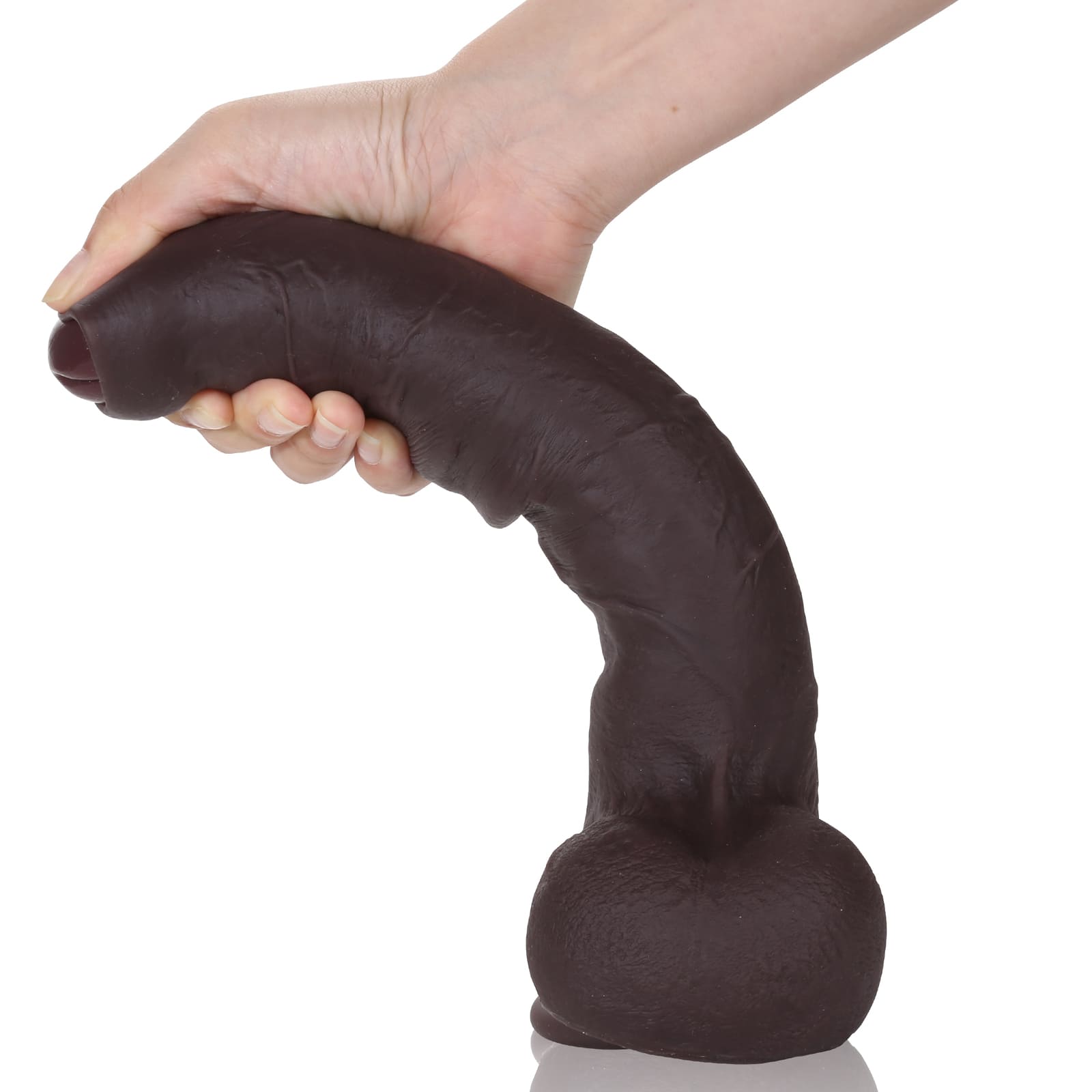 Diego 11 inch Huge Foreskin Sliding Skin Realistic Dildo With Balls