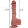 Earth Shaker 8 Inch Most Realistic Thrusting Vibrating Lifelike Dildo
