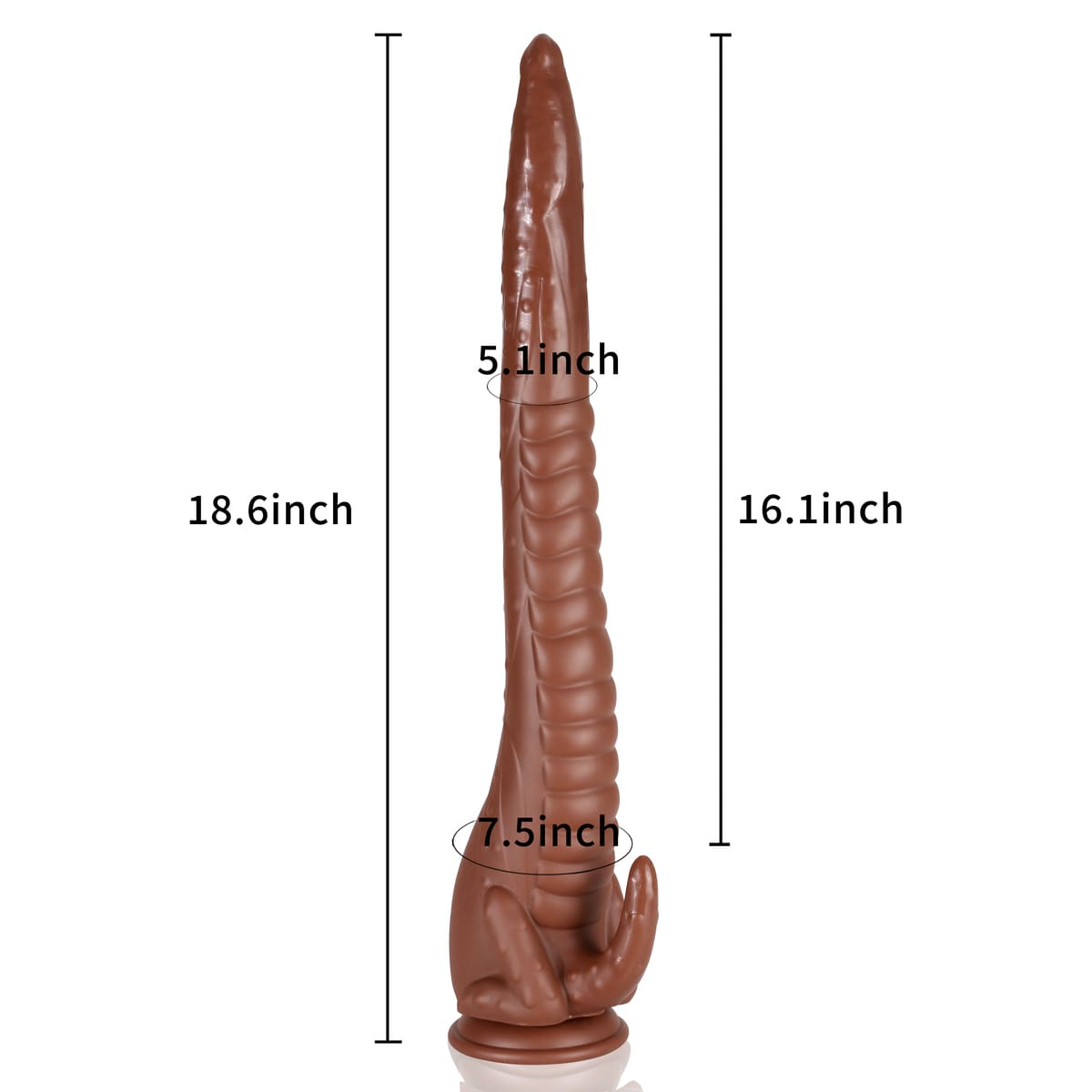 Elephant 18In Ultra Long Tentacle Dildo Realistic Tentacle Grip With Soft Touch & Real Feel Skin