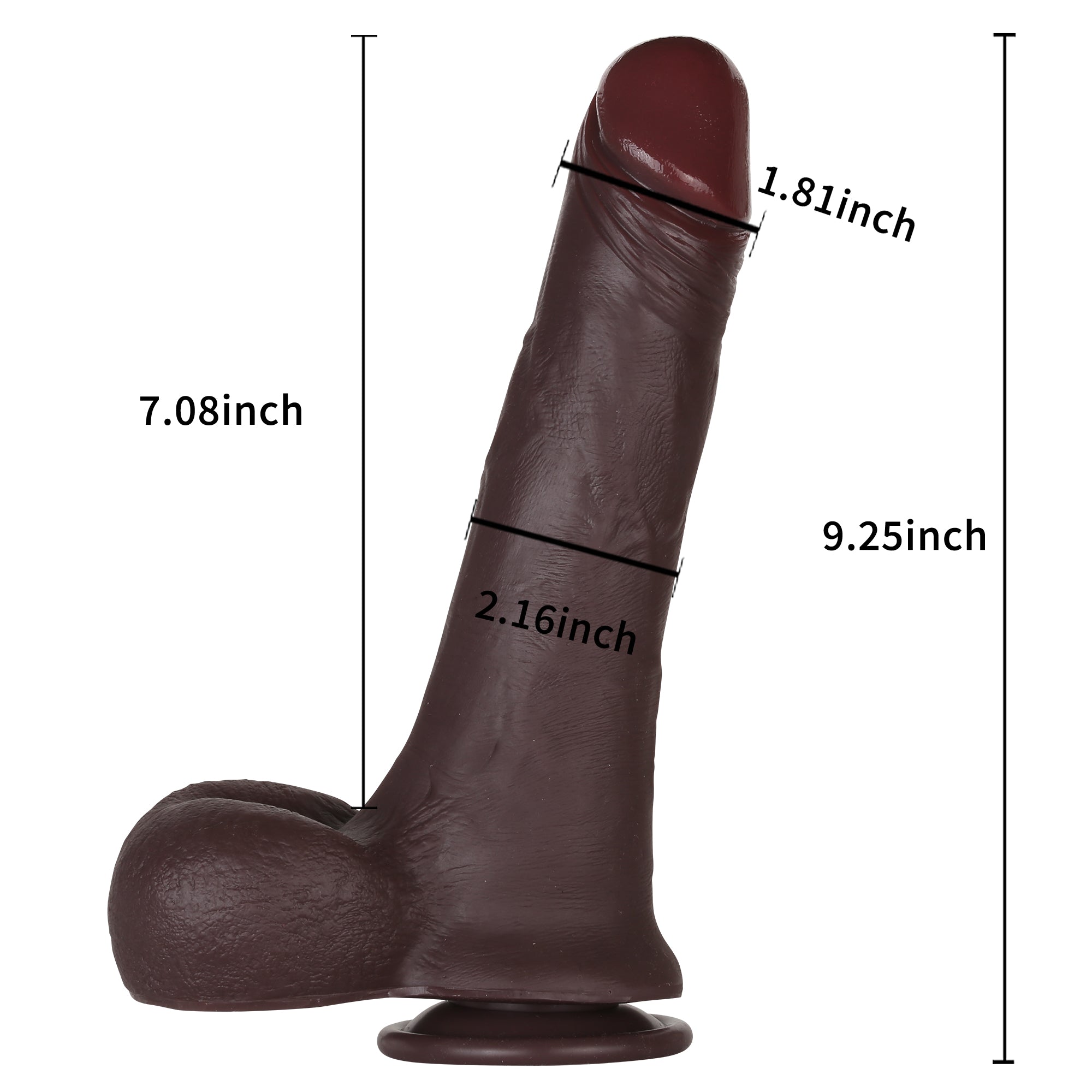 Foreskin 9 inch Sliding Skin Most Realistic Dildo & Real Balls