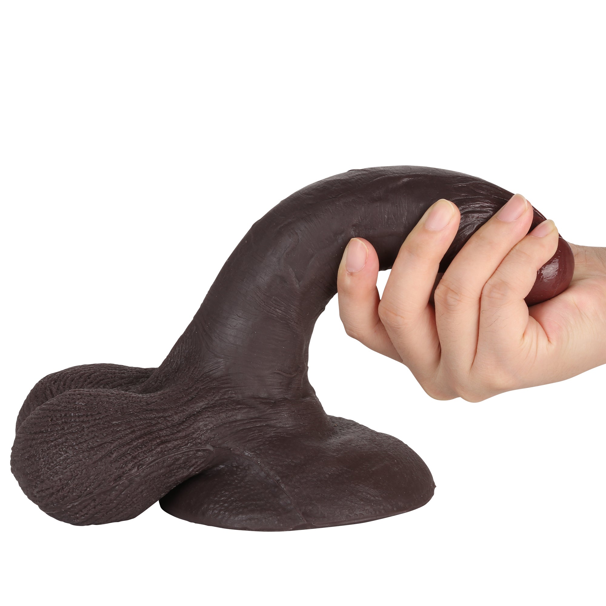 Tiger 7 Inch Realistic Silicone Dildo with Strong Suction Cup Hands-Free | DongToy