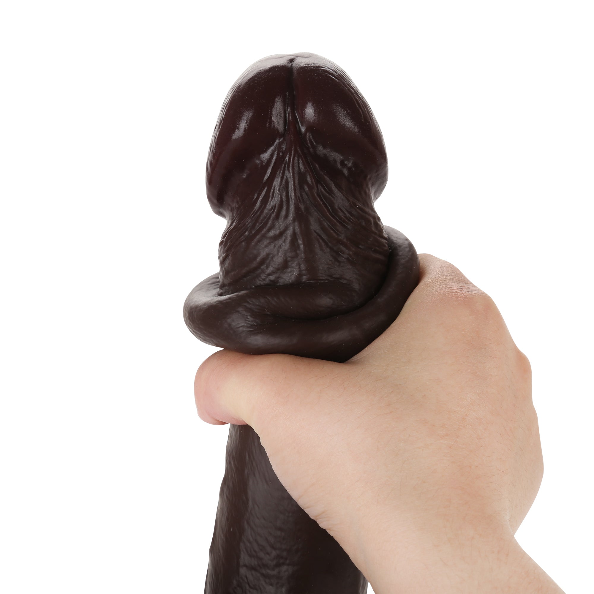 Boomer 9 inch Squirting Cumming Ejaculating Dildo Sliding Skin Black Dildo