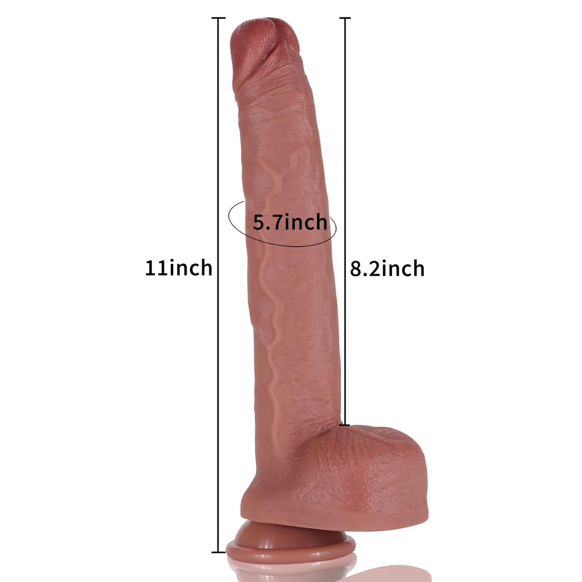 Mateo 11 inch Extra Long Realistic Feeling Dildo Hyper Real Dildo