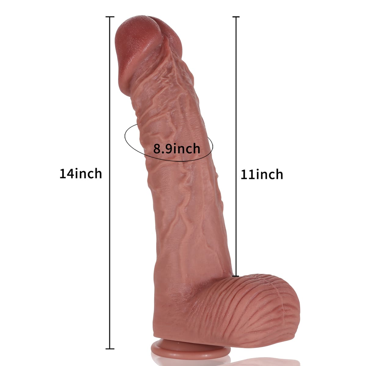 Tony 14 inch Huge Thick Realistic Dildo Extra Large Giant Dildo