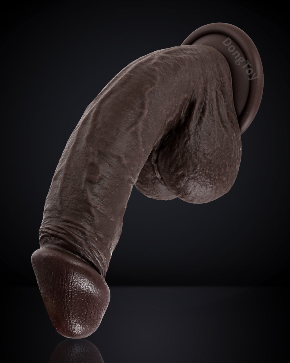 Juicy 7 inch Squirting Dildo Cumming Ejaculating Black Dildo Sliding Skin