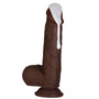 Juicy 7 inch Squirting Dildo Cumming Ejaculating Black Dildo Sliding Skin