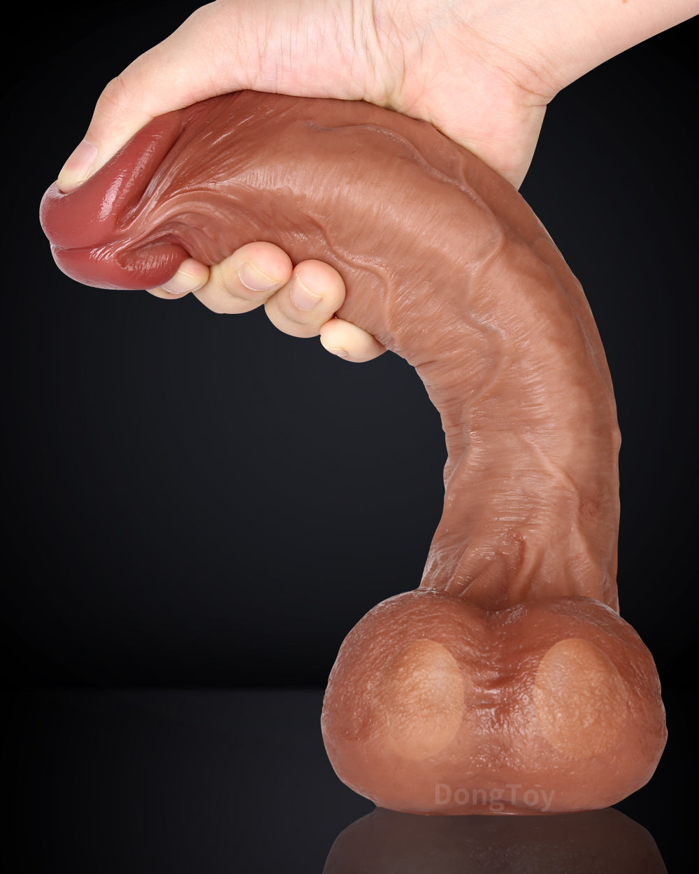 Knight 10 inch Real Feel Ball Realistic Dildo & Realistic Glan Real Ball