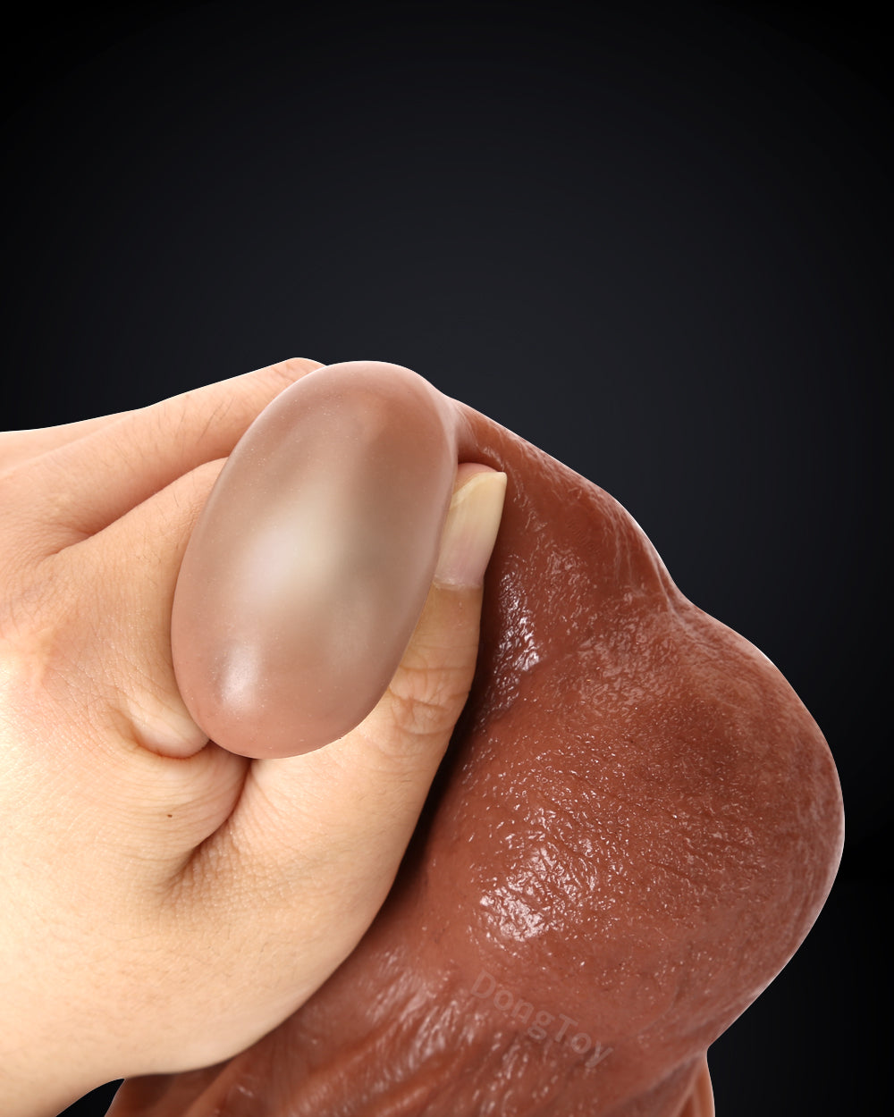 Knight 10 inch Real Feel Ball Realistic Dildo & Realistic Glan Real Ball