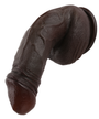 Hayes 8 inch Ultra Realistic Balck Dildo Real Soft Skin BBC Dildo