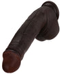 MrJ 9 inch BBC Realistic Dildo Super Real Skin Black Dildo