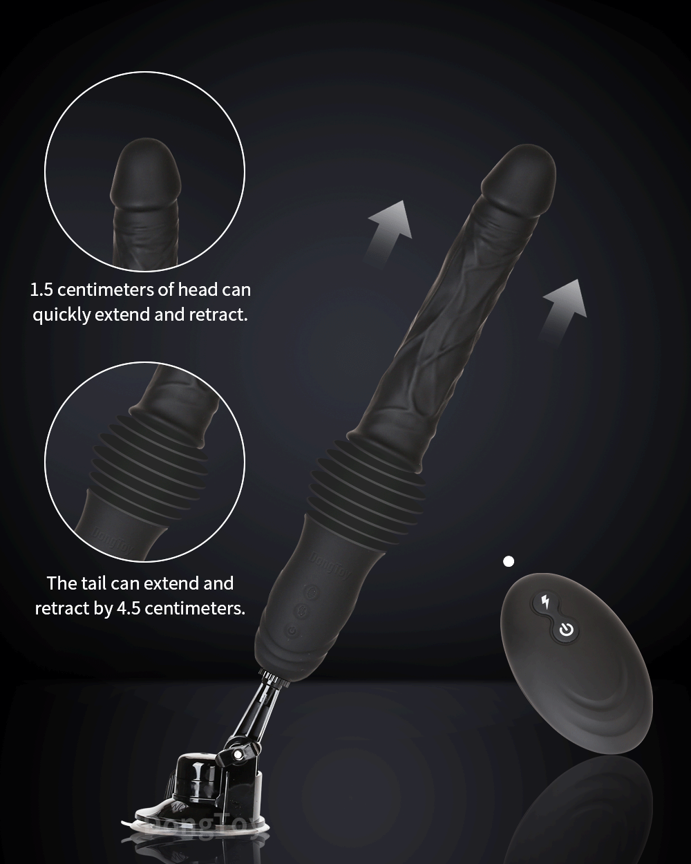 DongToy Ultra Sex Machine Deep Thrusting Dildo With Remote Control