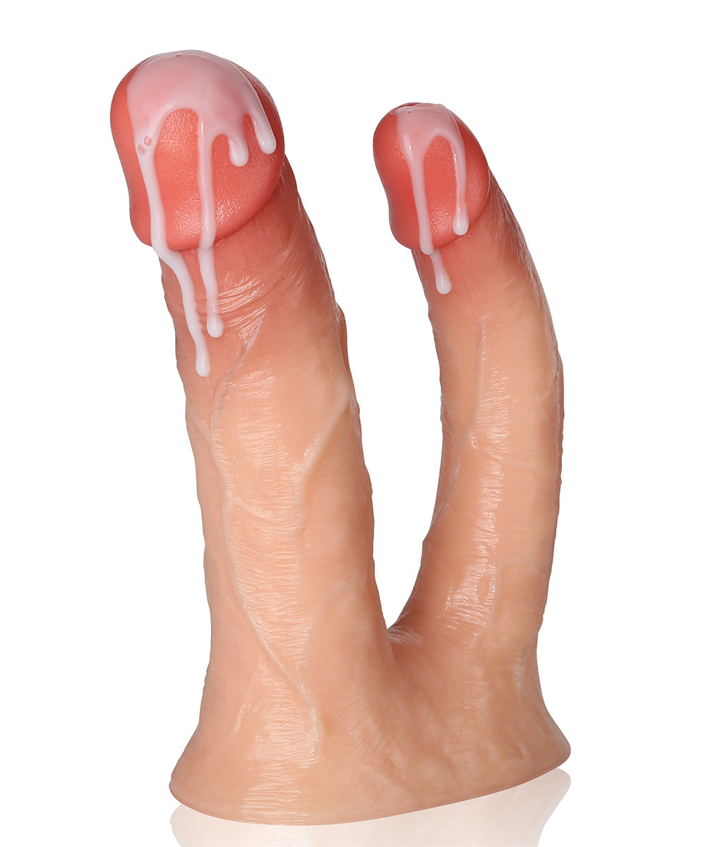 Noah 8 inch Big Double Penetration Dildo 6.4 & 5. 7 Insertable Length