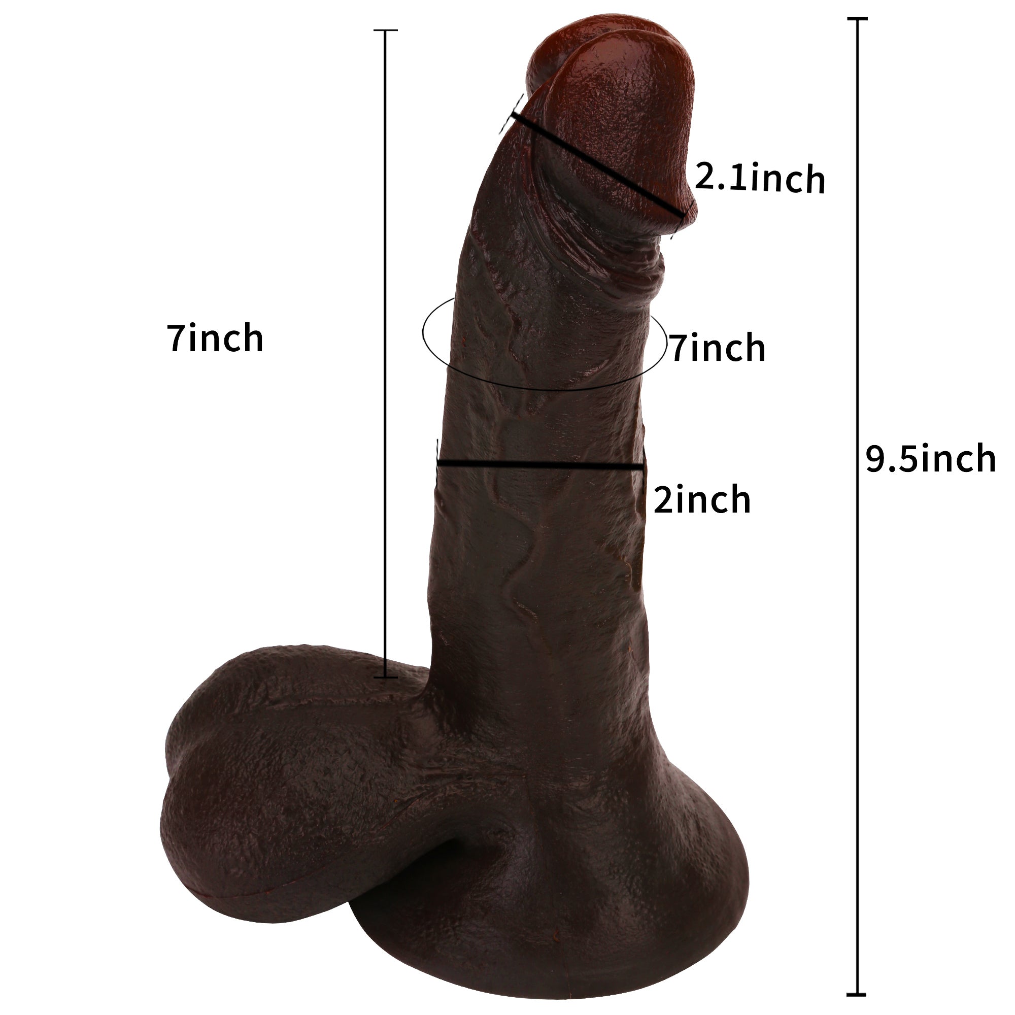 Ryder 9 inch BBC Realistic Curved Dildo Soft Skin Curved Dildo