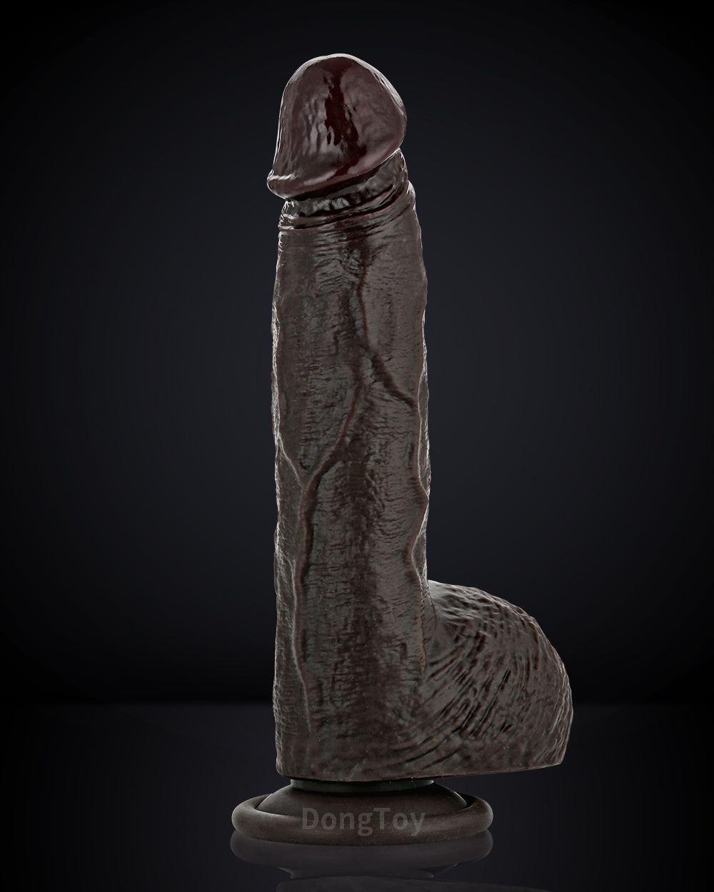 Squirtle 8 inch Squirting Cumming Real Feel Sliding Skin Black