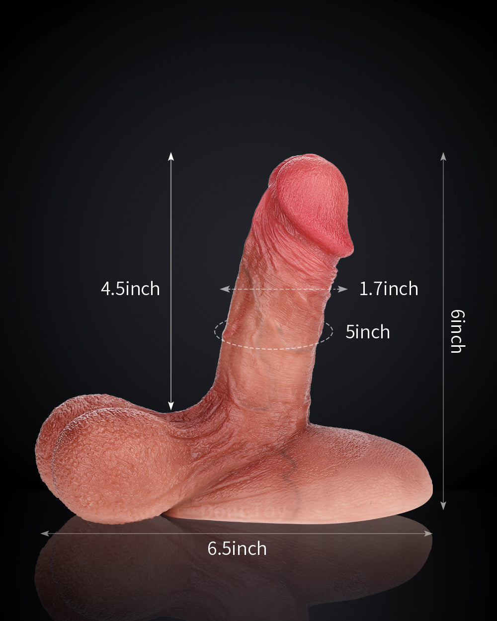 Hunny 6 in Ultra Real Skin Realistic Dildo & Real Feel Glan