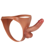 Kendon 6 in Strap On Dildo Strapless Wearable Solid Realistic Dildo Brown