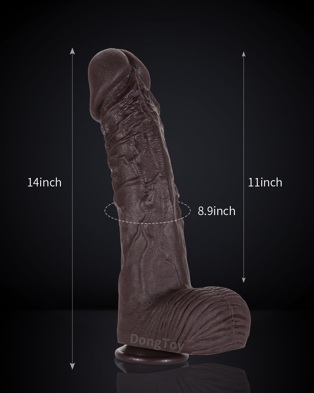 Tony 14 inch Huge Thick Realistic Dildo Extra Large Giant Dildo
