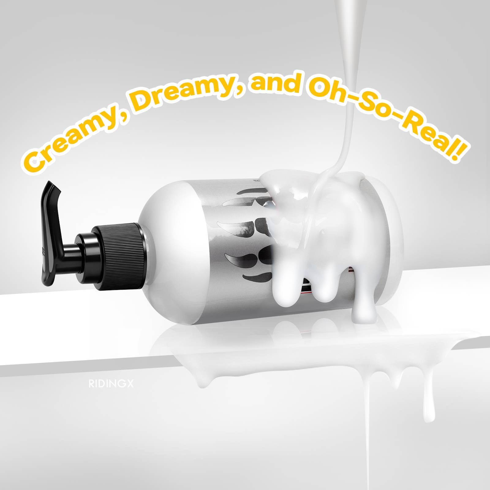 Creamy White Lubricant Water Based Lube Realistic Cums Lasts Long