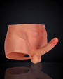 Edwin 7.2 inch Realistic Strap-On Dildo Solid Silicone Wheat