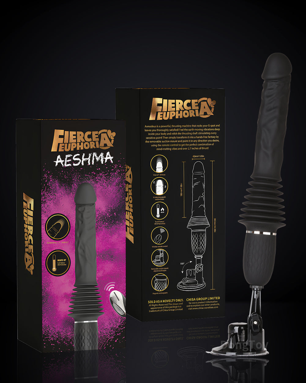 DONGTOY Mini Sex Machine 11 inch Thrusting Dildo With Remote Control-AESHMA