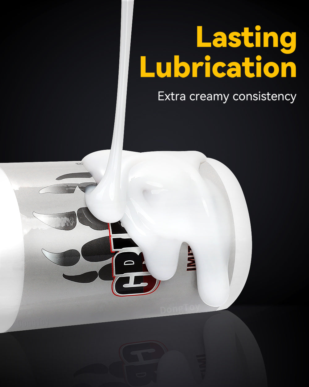Creamy White Lubricant Water Based Lube Realistic Cums Lasts Long