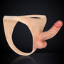 Caden 6 Inch Hollow Sleeve Strap-On Soft Realistic Silicone Dildo