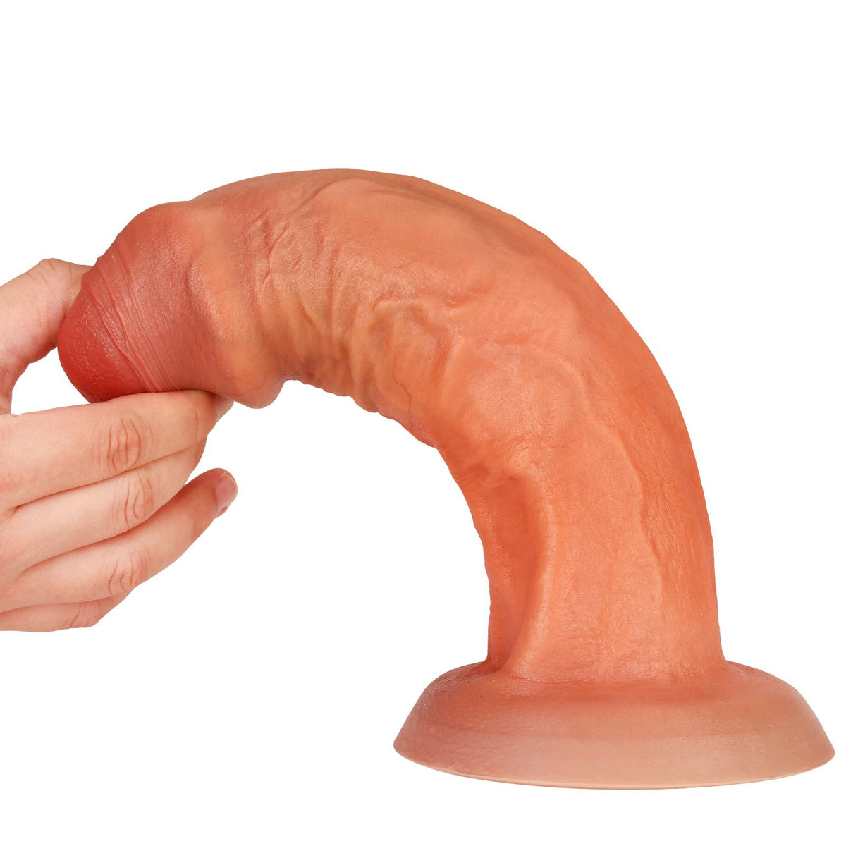 Maximus 9.7 inch Huge Thick Realistic Dildo Brown Girthy Suction Cup