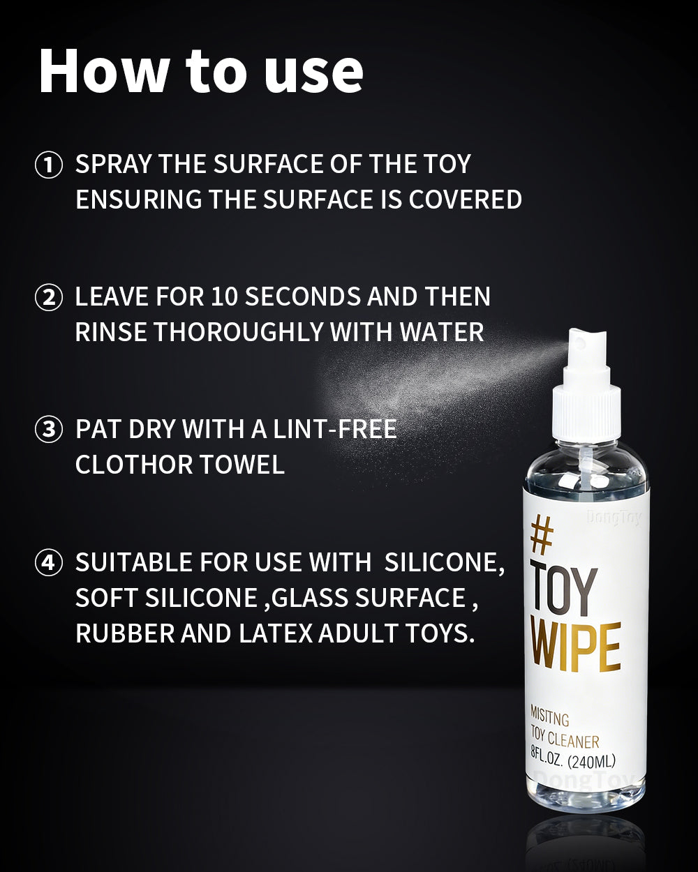 Adult Toy Cleaner All-Purpose Misting Adult Toy Cleaning