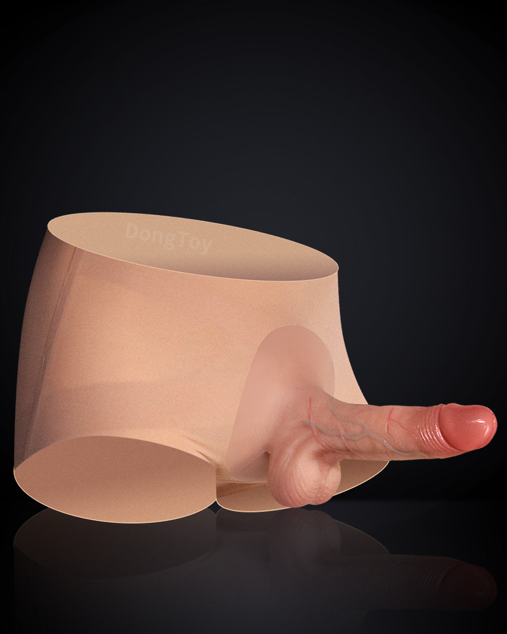 Hankey 5.7 Inch Ice Silk Panty Strap-On Vibrating Dildo