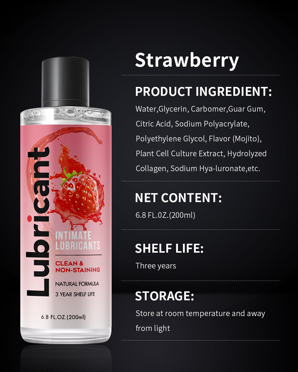 Water Based Lube Lasts Long & Easy to Clean Lube 200ml