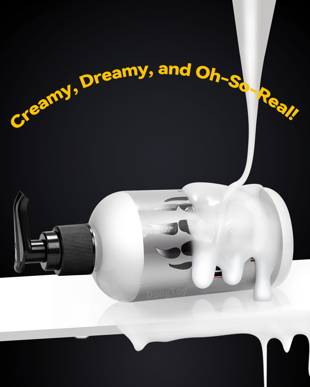 Creamy White Lubricant Water Based Lube Realistic Cums Lasts Long