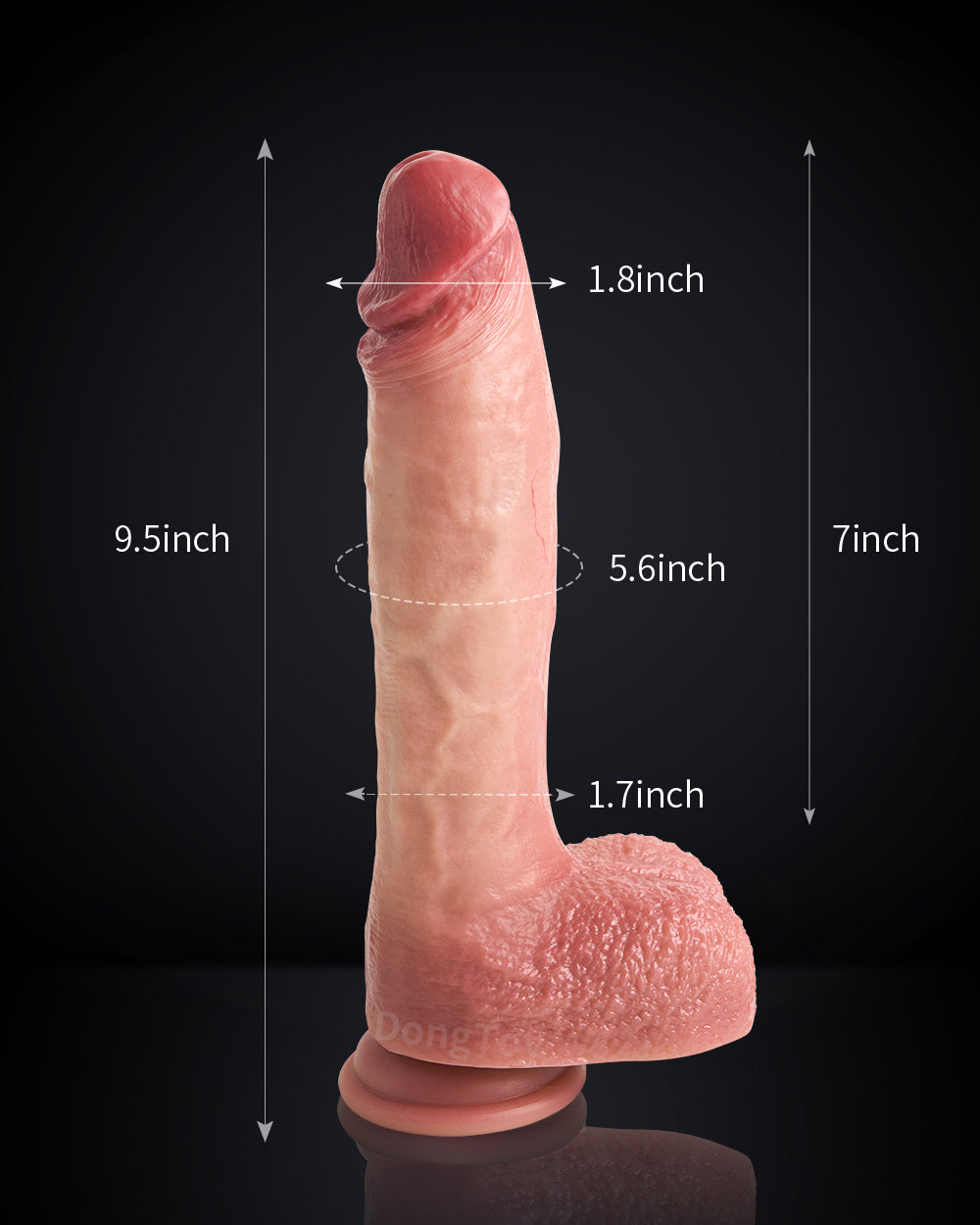 SuperRex 9 inch SuperSpeed Thrusting Dildo & Remote Control