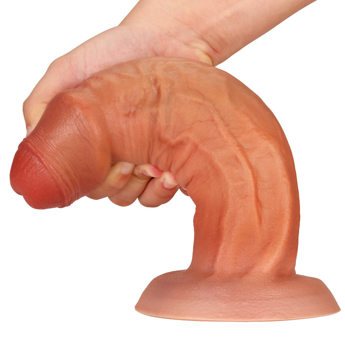 Maximus 9.7 inch Huge Thick Realistic Dildo Brown Girthy Suction Cup
